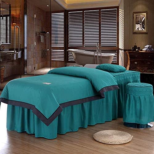 Zhuan masažni stol za stol Set za stol za stol suknje jastučnicu za jastuk za masažne krevete, spa pokrivači s rupama za