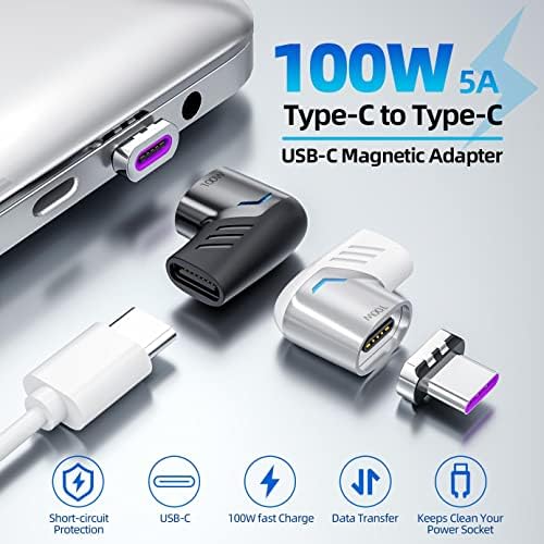 BoxWave adapter za acer enduro t1 et108-11a -80pz - magnetosnap pd kutni adapter, magnetski adapter za punjenje magnetskog