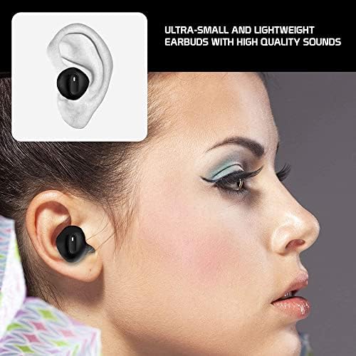 Bežični v5.1 Bluetooth uši kompatibilni s LG L60 s produženim futrolom za punjenje za u ušnim slušalicama.