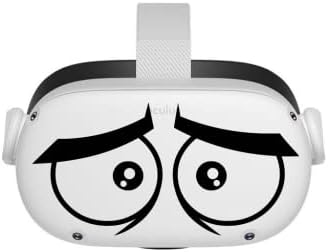 Zabrinute oči - Oculus Quest 2 - naljepnice - crno