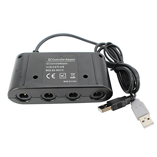 Antkeet 4 Ports Adapter Converter za kontroler GameCube za Nintendo Wii U Games PC USB
