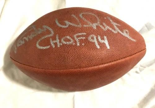 Randy White Dallas Cowboys & Hof potpisali i upisani službeni Wilson Football - Autografirani nogomet
