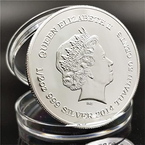 Prednja gorila kovanica majka ljubav komemorativna boja kovanica leđa kraljica Engleske portret glave srebrne kolekcije kolekcije