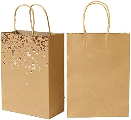 Guilarizi Kraft Papir torba smeđi papir napravljen za kupovinu rođendanske torbe za pohranu odjeće za ladicu