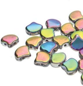 20 grama Ginko perli, 70-75 perli, ogroman asortiman boja i završnih obrada. Kuglice s dvije rupe promjera 7,5 mm, rupe idu