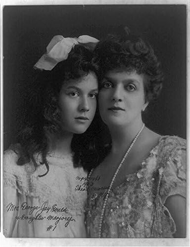 PovijesnaFindings Foto: gospođa George Jay Gould, kći Marjorie Gould, Edith M. Kingdon, C1903, obitelj