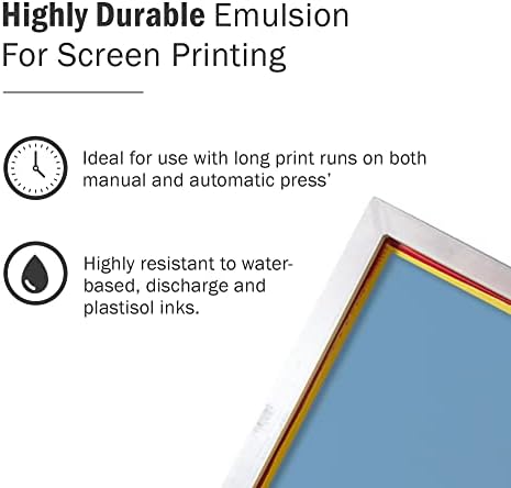 Ecotex® WR plavi zaslon za ispis emulzija Diazo Potrebna foto emulzija za svilene zaslone i tkanina - za tintu na bazi vode,
