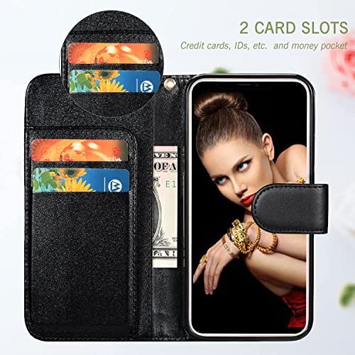 Torbica za novčanik od 13 do 13, Visokokvalitetna kožna torbica za novčanik za žene i djevojke s držačem za kartice, [reljefno