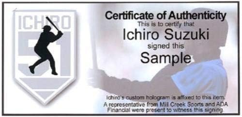 Seattle Mariners Ichiro Suzuki Autographid White Majestic 2003 All -Star igri dres Veličina L 51 je Holo Stock 189995 -