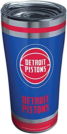 Tervis Trostruki zid NBA Detroit klipovi izolirana šalica za vrpce drži pića hladno i vruće, 20oz - nehrđajući čelik, swish