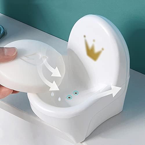 Kutija sapuna za sapun sapun sapun sapun sapun kreativni oblik sapuna s rupom za odvod i vodom, plastična ladica za sapun