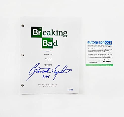 Giancarlo Esposito Breaking Bad Script potpisao je Autografirani autentični ACOA COA
