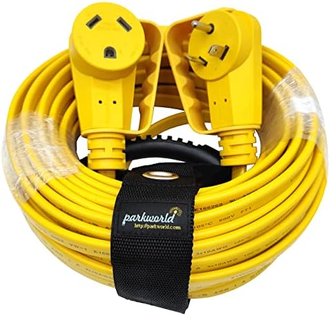 Parkworld RV 30A produžni kabel Nema TT-30 s ručicom, Camper 30amp TT-30p to TT-30R ravni kabel