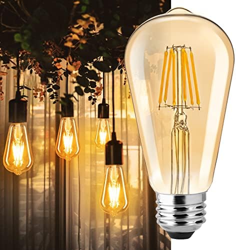Led Lampe Bumble-4 pakiranja LED lampe s Prigušivom svjetlošću od 60 vata, jantarne žarulje od 2700 Bumble, Vintage tople
