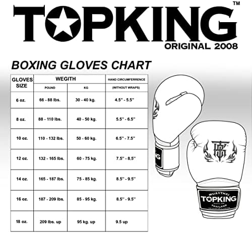 Top King Super Air prozračne kožne rukavice Muay Thai Boxing rukavice za trening ili sparing - 8oz, 10oz, 12oz, 14oz, 16oz