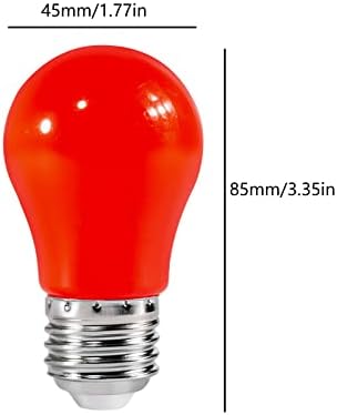 12 kom LED žarulja u crvenoj boji od 1 vata 945 / 915 u obliku svjetiljke LED noćna žarulja u boji 926 927 sa srednjom bazom