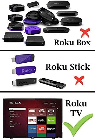 Onn Roku TV daljinski w/gumb za upravljanje glasnoćom i TV napajanje za sve ugrađene TV onn roku. Nema uparivanja. Nije za