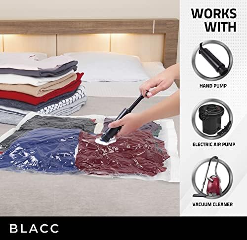 BLACC vakuumske vrećice za odlaganje, kompresije za brtvljenje za odjeću, prekrivače, deke, jastuke, 5 xLarge, 5 velikih