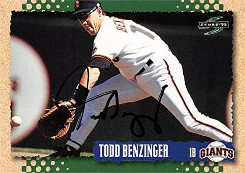 Skladište autografa 626337 Todd Benzinger Autografirana bejzbol kartica - San Franciso Giants 1995 - br. 260