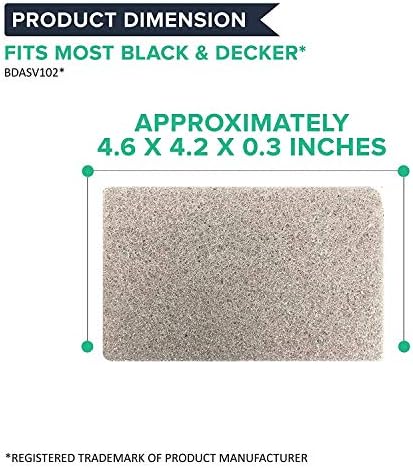 Rezervni vakuum filteri Think Ključno - Pravokutni ugljeni filter Black &Decker veličine 4,6 x 4,2 x 0,3 cm - Dogovor premium