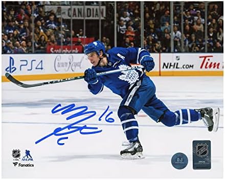 Mitch Marner Toronto Maple Leafs potpisan pucač 8x10 Fotografije - Autografirane NHL fotografije