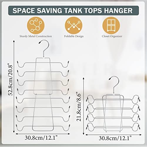 4 pakiranja tenkovske vrhove vješalice za vješalice više vješalica u jednoj cami vješalici za odjeću metalni preklopni ormar