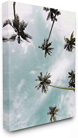 Stupell Industries Sky kroz palme tropske ljetne fotografije zidna umjetnost, 24 x 30, plava