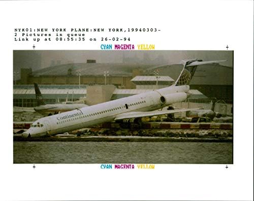 Vintage fotografija sudara zrakoplova, Continental Airlines, MD-80
