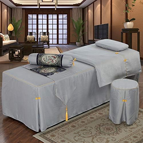 Čista setovi lima za masažu u boji, jednostavni prozračni kozmetički pokrivač Pamuk i posteljina salona s prekrivačem s licem