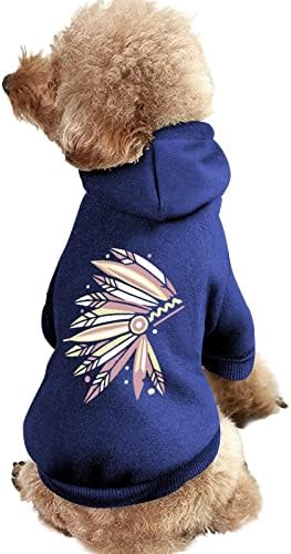 Indijski poglavar za glavu Personalizirane kapuljače za kućne ljubimce meka ugodna pseća odjeća prozračne džempere za kućne