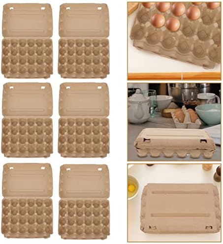 Ladica za čaše od 6 komada kartona za jaja ladice za jaja višekratne kutije za jaja za čuvanje svježih jaja uzgojenih na
