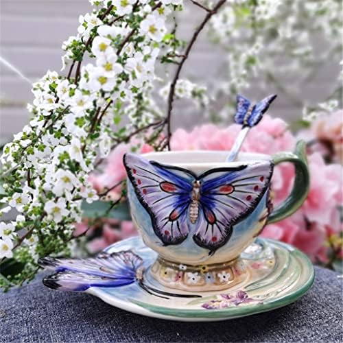 Seasd šalica keramičke šalice čaj šalica set šalica kave čaj od cvijeća set underglaze vjenčana šalica tanjura žlice kombinacije