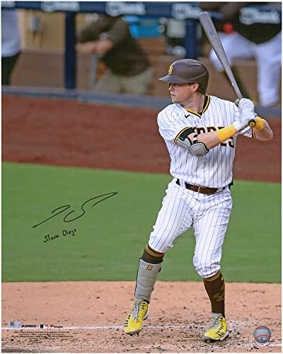 Jake Cronenworth San Diego Padres Autographid 16 x 20 udarajući fotografiju s natpisom Slam Diego - Autografirane MLB fotografije
