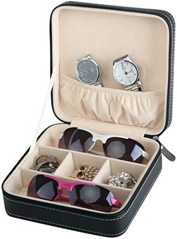 Xjjzs prijenosna puska sunčanih naočala kutija za putnički nakit za odlaganje rešetke male naočale kućišta za patentnu torbu