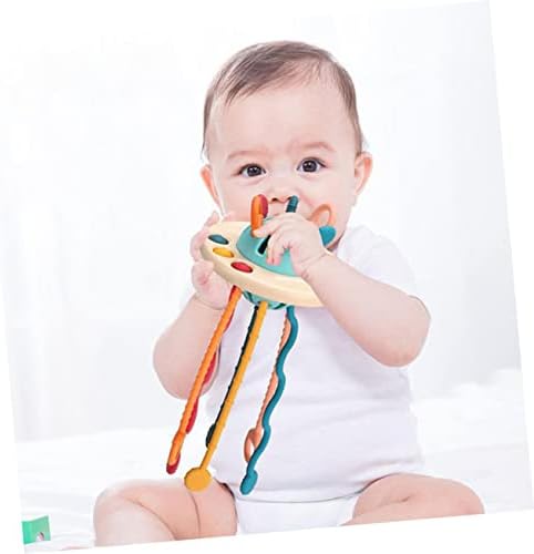 Jojofuny String Finger Baby Sports igračke za bebe NLO senzorna igračka rani razvoj igračka puzanje abs putovanja viseće