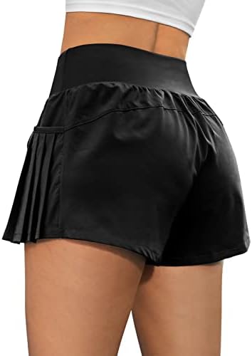 G4free ženske atletske kratke hlače s linijskim kratkim suhim treninzima tenisice s džepovima s džepovima