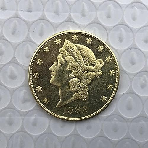 1882p Replika Komemorativna kovanica bakrena zanatstvo strano komemorativne kovanice Kolekcionarski predmeti za ukrašavanje