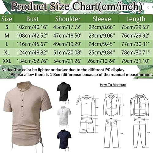 BMISEGM Ljetne košulje za vježbanje za muškarce muški proljetni ljetni štand Košulja kratka rukava džep muške košulje dugih