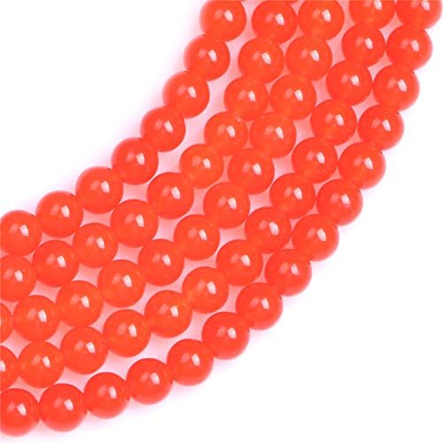 Narančaste kuglice od žada za izradu poludragog nakita od 6 mm okruglog oblika 15 inča