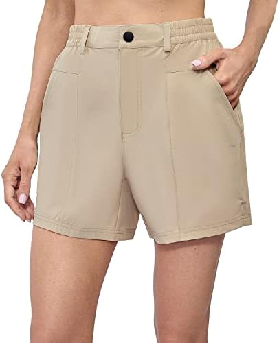 Meloo ženske lagane planinarske kratke hlače - brze suhe ljetne atletske kratke hlače s džepovima - za vježbu hodanja na