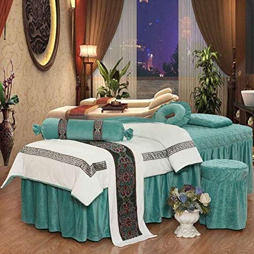 Plušavi setovi lima za masažu ljepote, europski stil baršunastih kreveta s četverodijelnim pokrivačem s rupom za odmor za