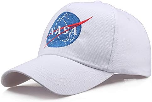 Bejzbolska kapa od pamučnog kepera s vezenim oznakama NASA-e A. M., tatina bejzbolska kapa, podesiva bejzbolska kapa