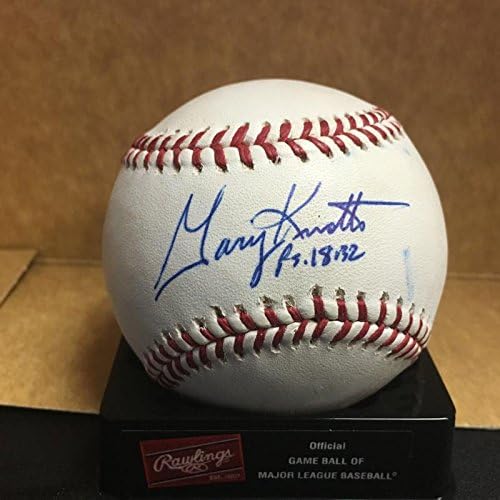 Gary Knotts Tigers/Marlins M.L. Potpisani bejzbol w/coA - autogramirani bejzbols