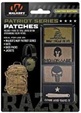 Walker's Game Ear Patriot Series Patch komplet, savršen za naglasak na opremi, muffija, jakni, torbe, ect Small