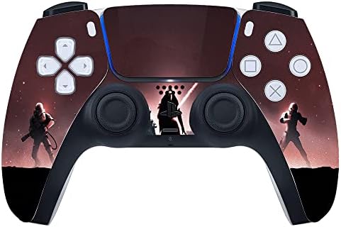 Gadgeti omotani tiskani vinilni naljepnica kože za Sony PlayStation 5 PS5 samo kontroler - Crvena sila