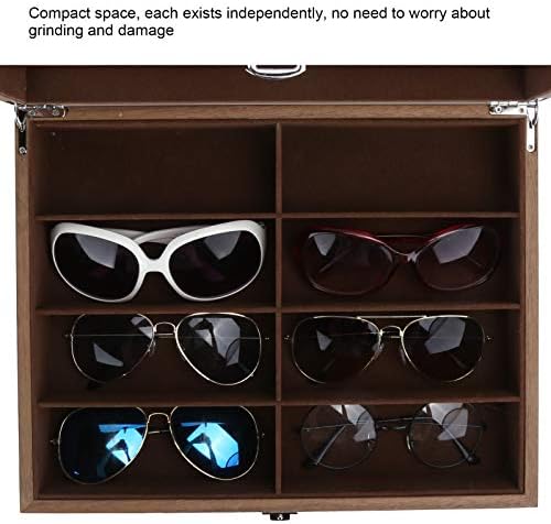 YOSOO Sunčane naočale Organizator, 8 rešetkastih čaša, kutija za sunčanje, sunčane naočale izložbeni minimalistički minimalistički