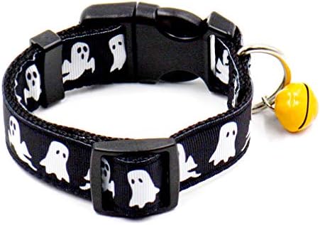 Balacoo Halloween Style Slatka ogrlica za pse i povodac postavljeni prsten Povlačenje konopca Vodootporni uzorak duhova