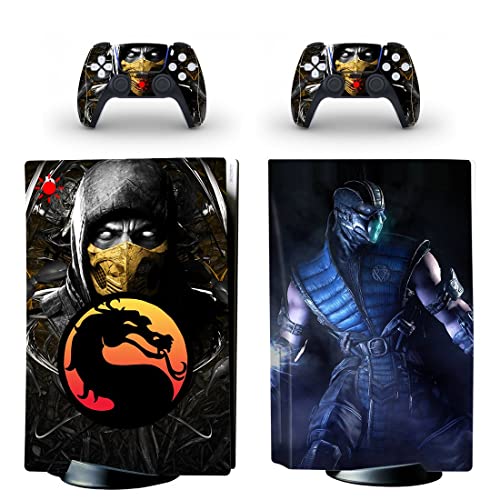 Za PS5 Disc - Game Ninja Mortal Best War Kombat X PS4 ili PS5 naljepnica kože za PlayStation 4 ili 5 konzola i kontrolera