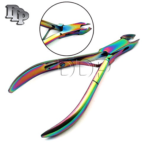 DDP set od 5 multitanium boja Rainbow Professional Kuticule Nipper od nehrđajućeg čelika