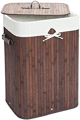 Jednostruka mrežasta bambusova sklopiva košara za tijelo košara za rublje organizator kupaonice dekor spavaće sobe košara